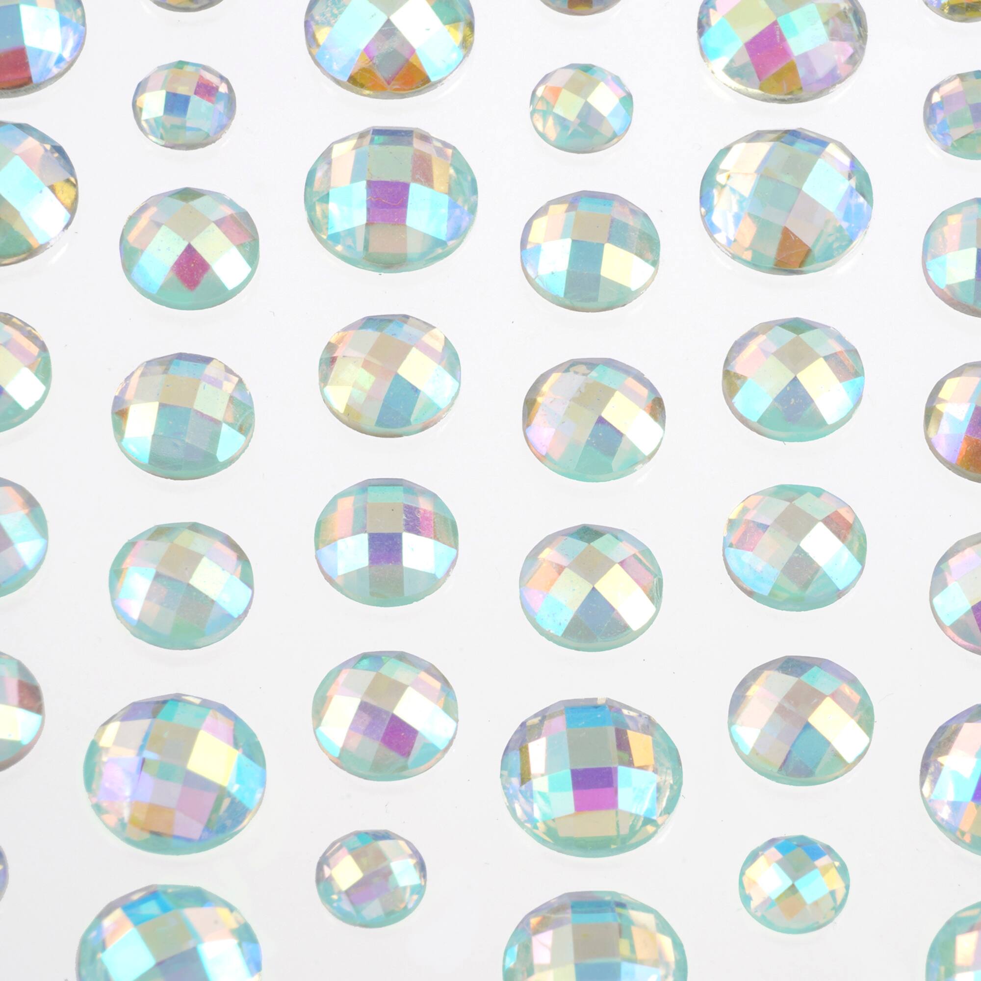12 Packs: 72 ct. (864 total) Iridescent Rhinestone Stickers by Recollections™